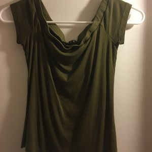 AMBIANCE GREEN OFF THE SHOULDER TOP